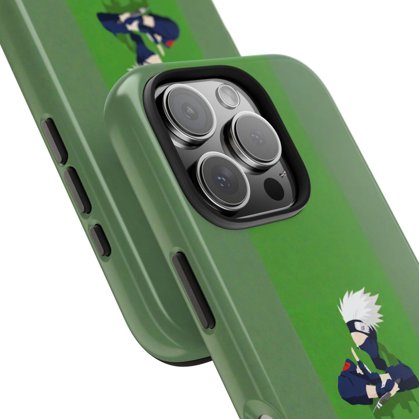 White Hair Minimalist Kakashi Hatake Anime Naruto iPhone Cases