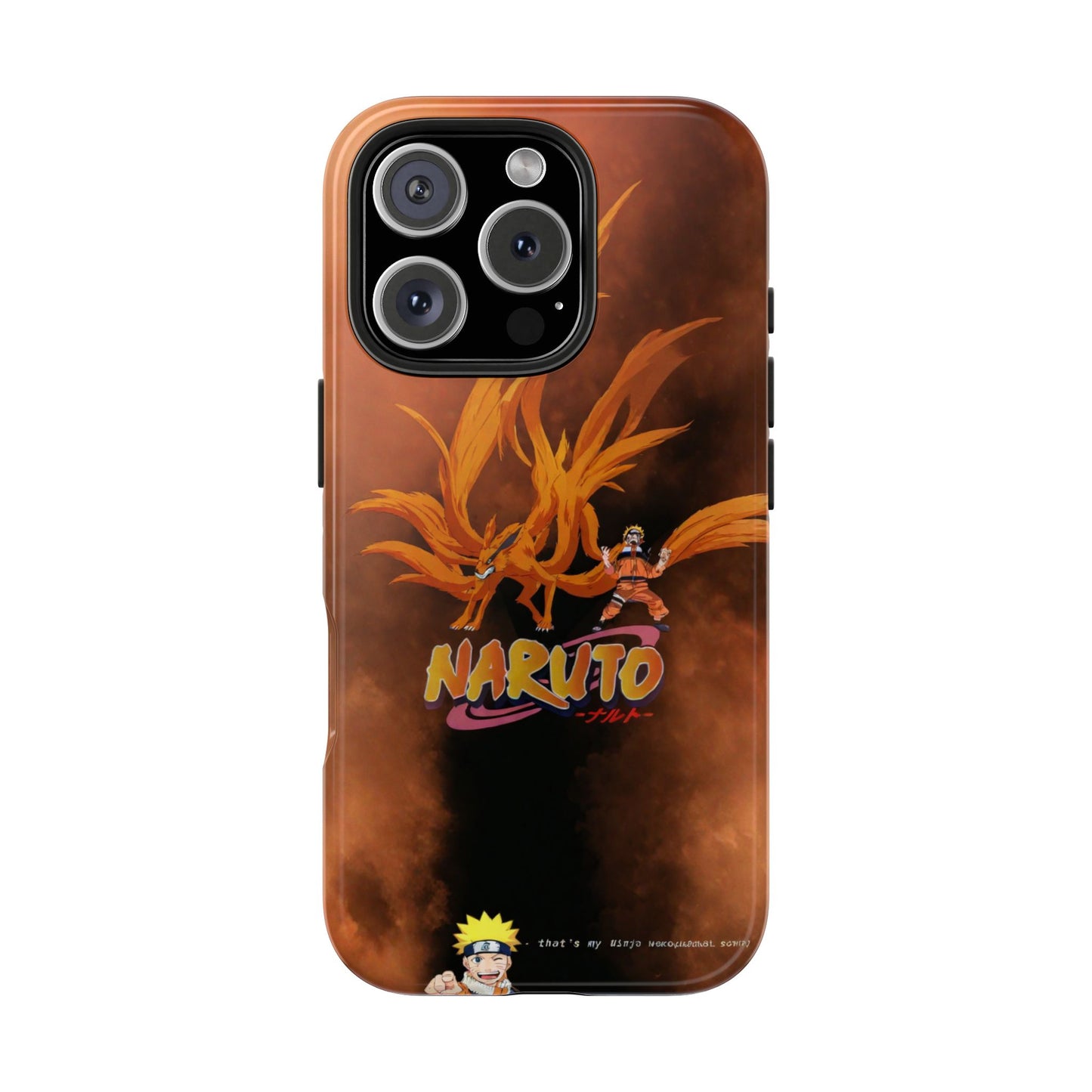 Naruto with 9 tails iPhone Cases