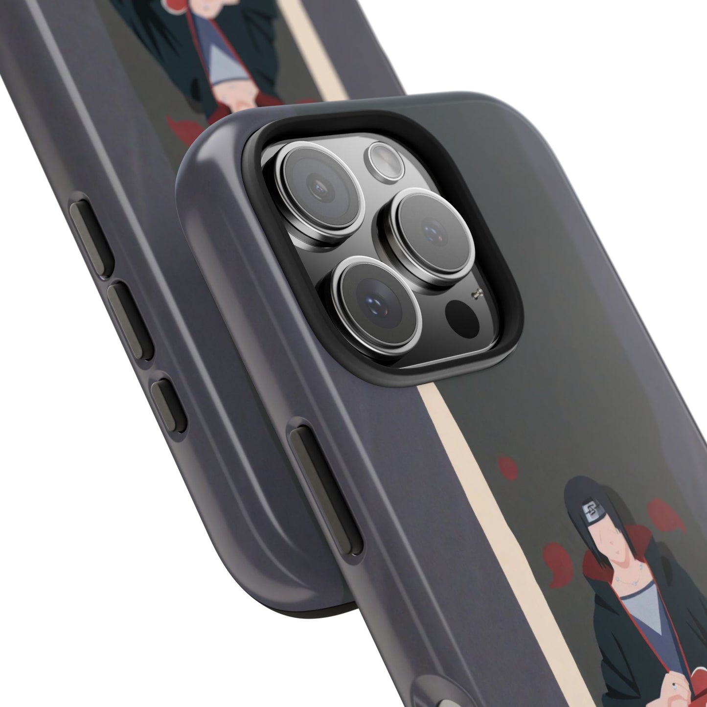 Minimalist Black Hair Uchiha Clan Akatsuki Itachi Uchiha Anime Naruto iPhone Cases
