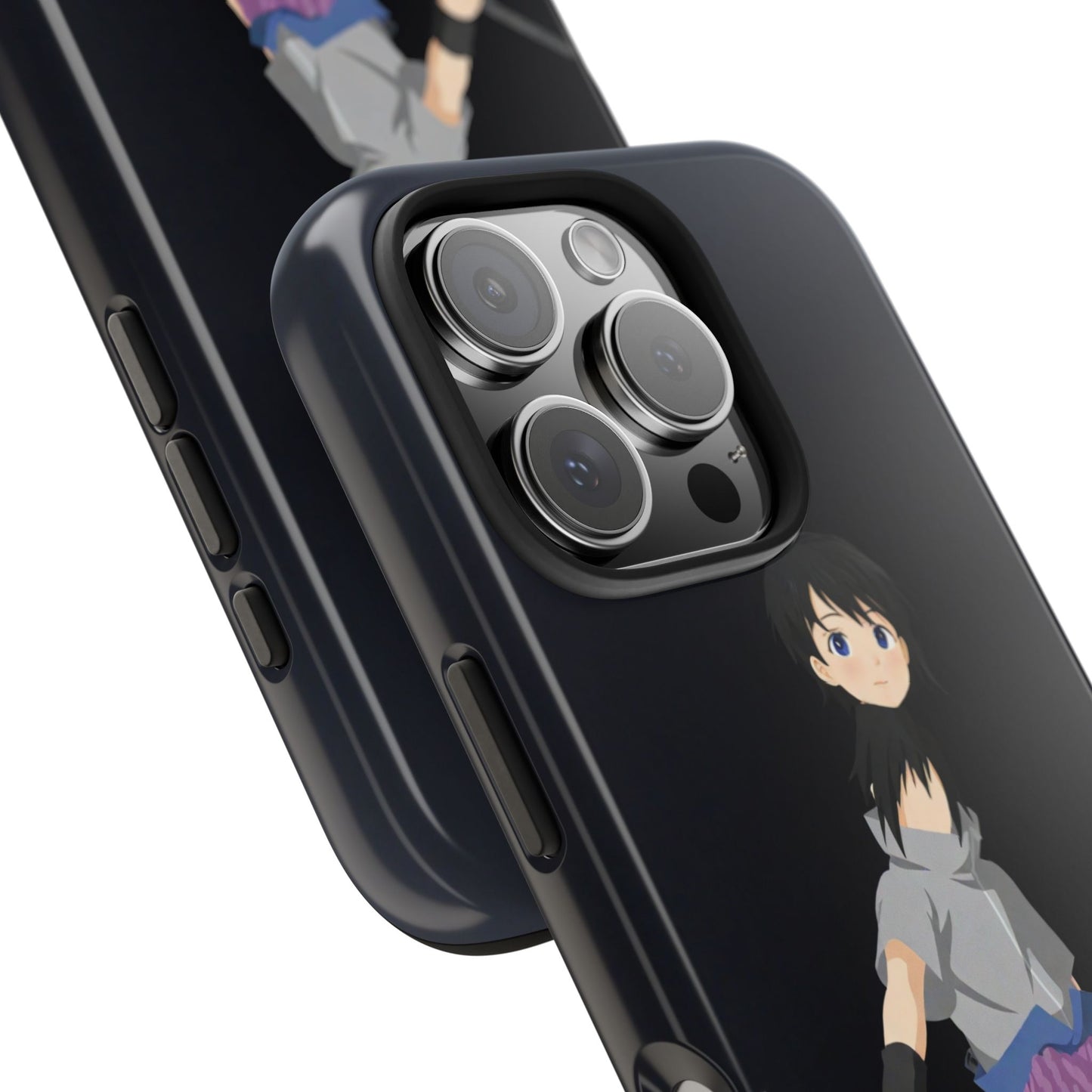 Black Hair Sword Sharingan Sasuke Uchiha Mangekyō Sharingan Anime Naruto iPhone Cases