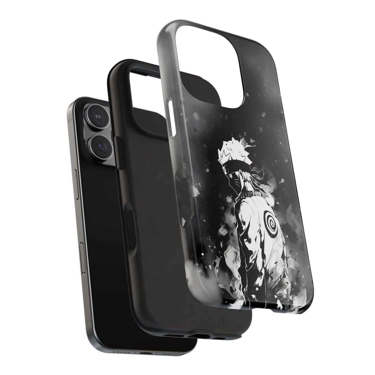Epic Black White Naruto Uzumaki iPhone Cases