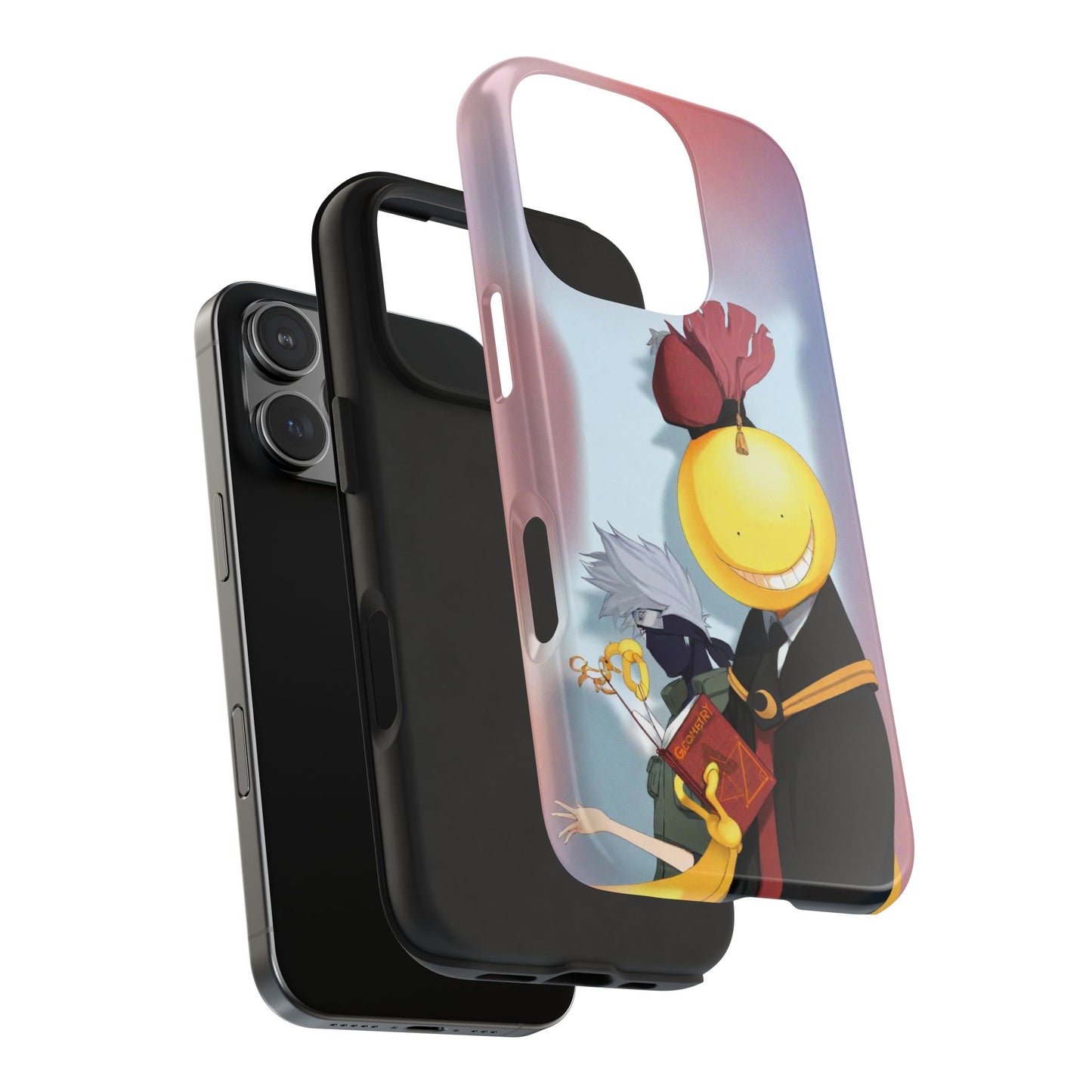Assassination Classroom Naruto Eikichi Onizuka Koro-sensei Kakashi Hatake Anime Crossover iPhone Cases