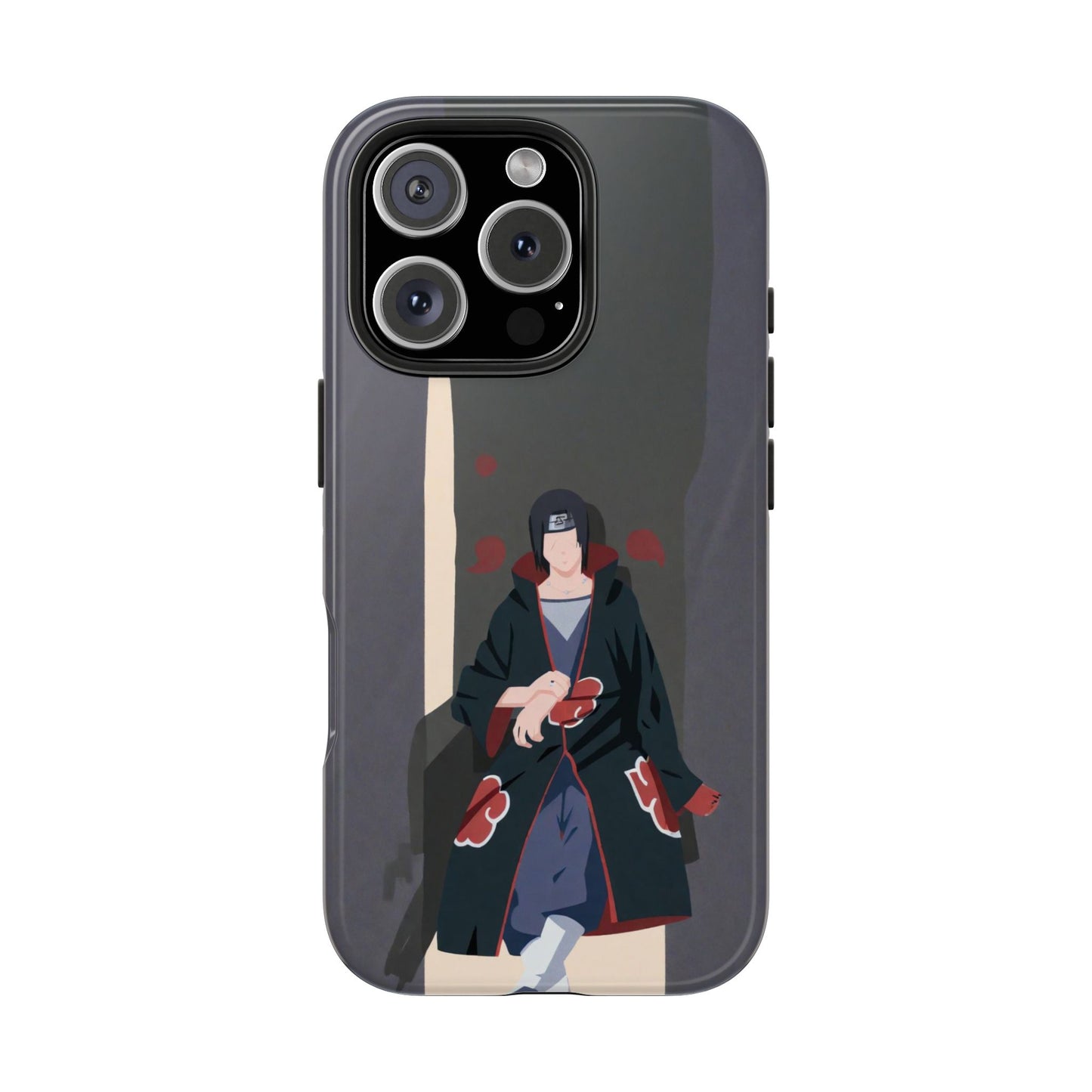 Minimalist Black Hair Uchiha Clan Akatsuki Itachi Uchiha Anime Naruto iPhone Cases