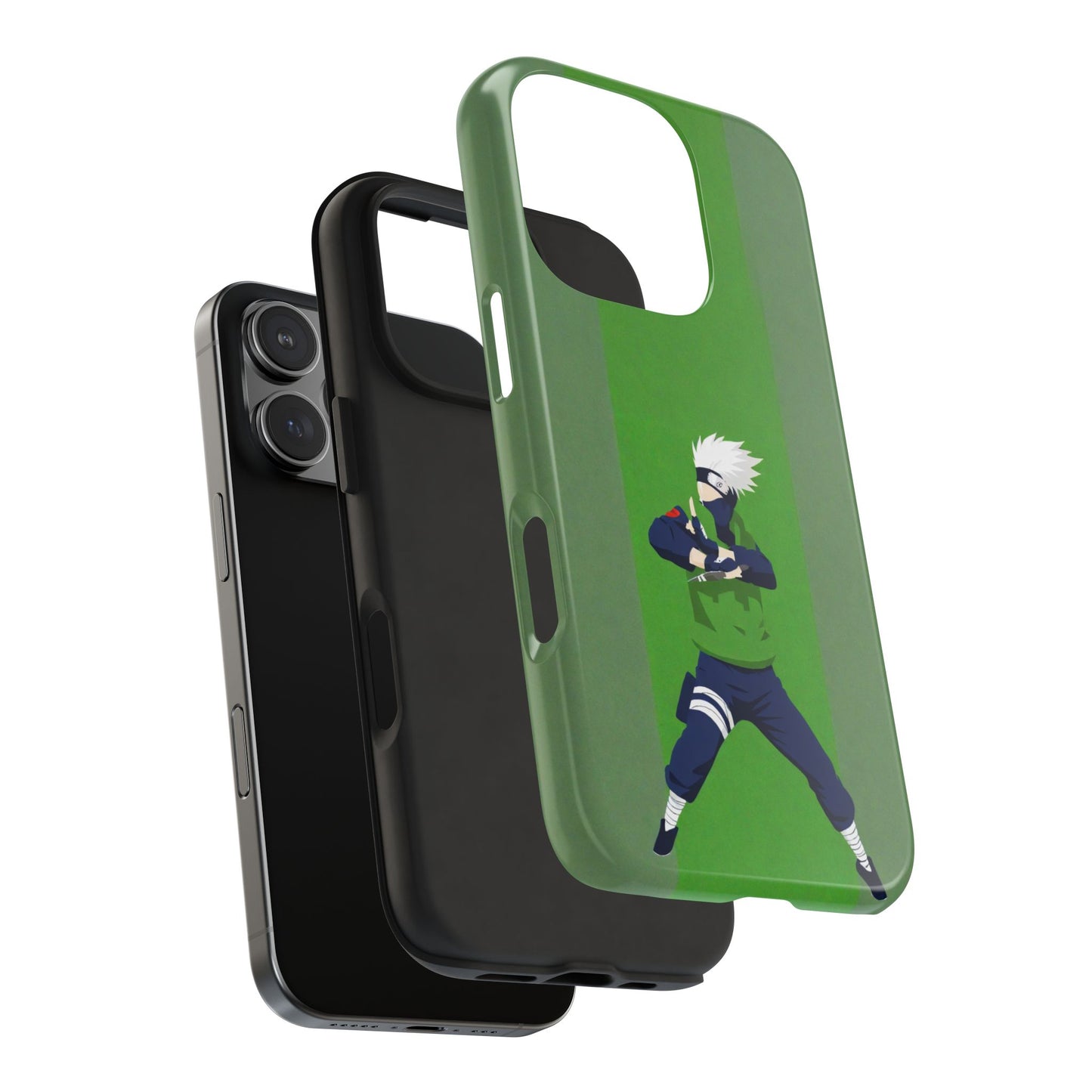 White Hair Minimalist Kakashi Hatake Anime Naruto iPhone Cases