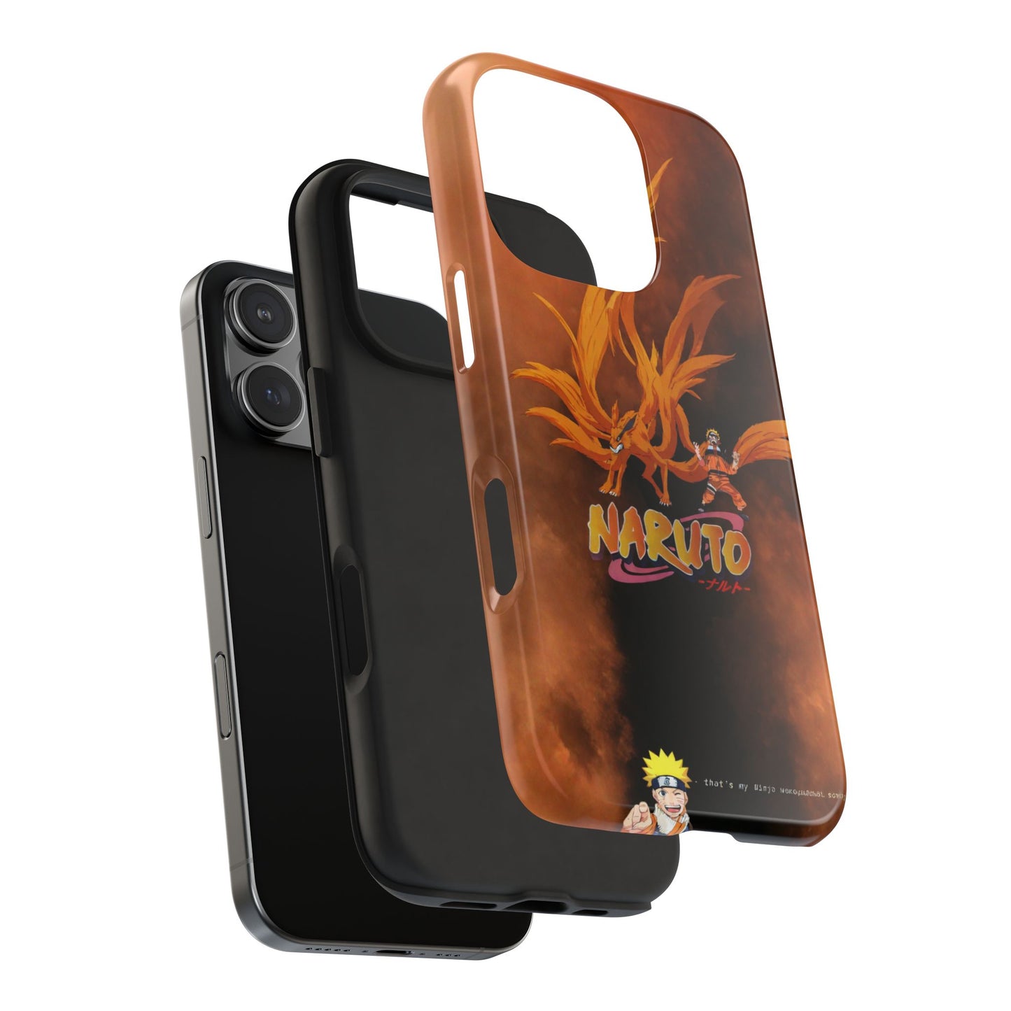 Naruto with 9 tails iPhone Cases