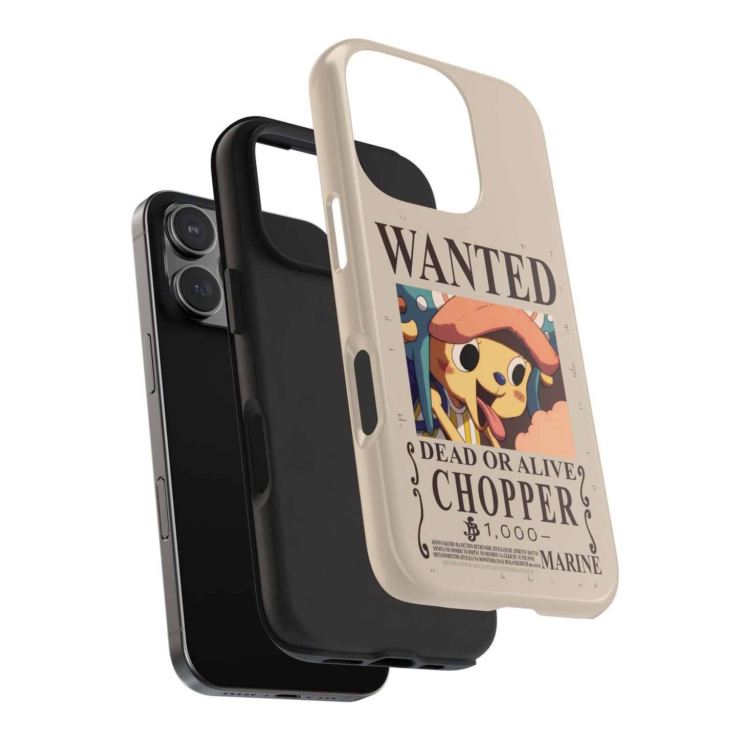 One Piece Wanted Chopper Bounty iPhone Cases