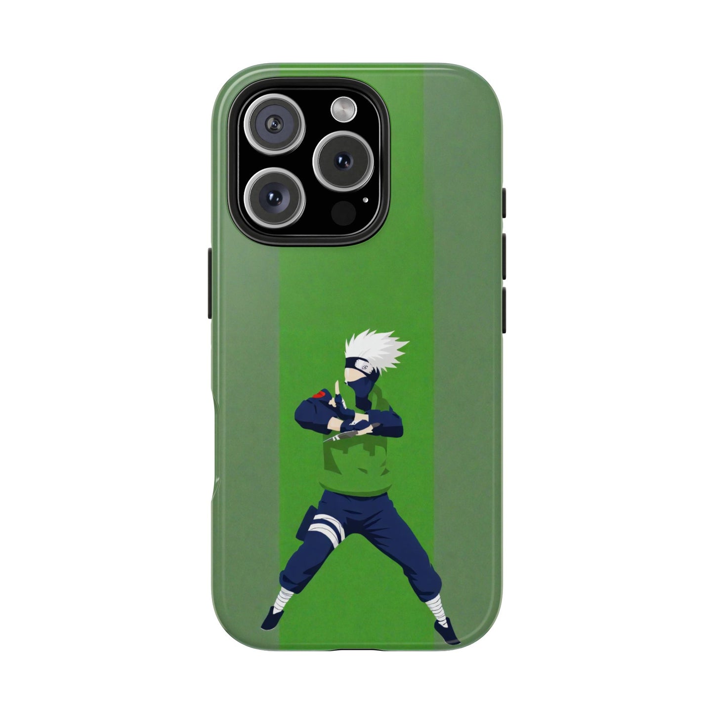 White Hair Minimalist Kakashi Hatake Anime Naruto iPhone Cases