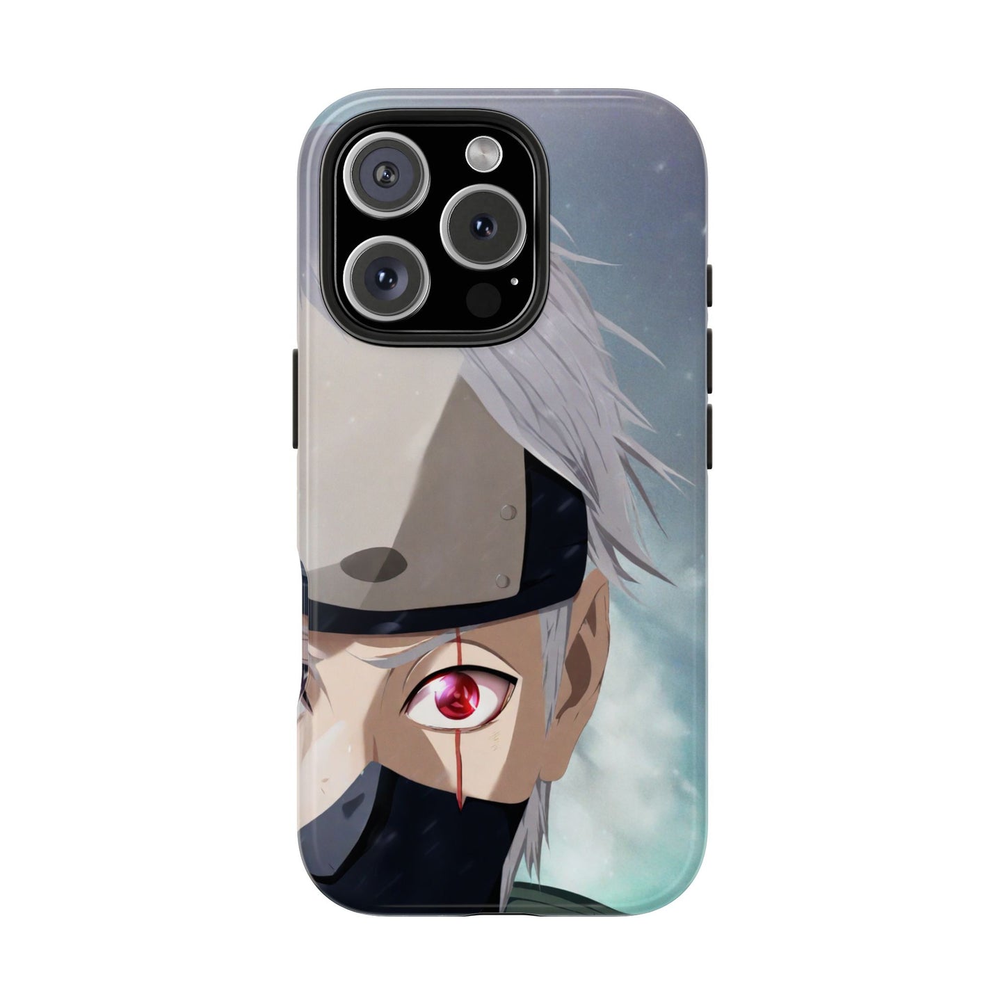 Scar Sharingan White Hair Kakashi Hatake Anime Naruto iPhone Cases