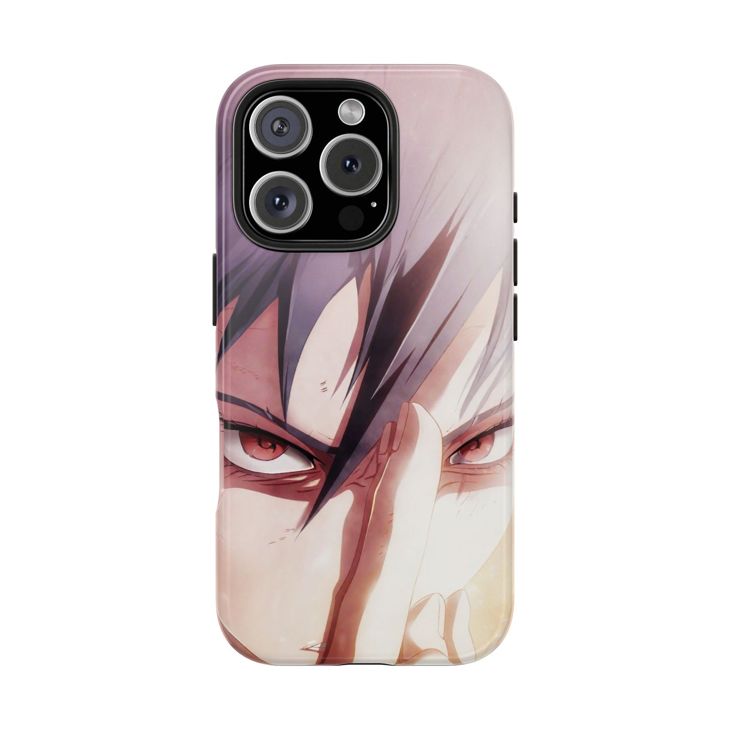 Black Hair Rinnegan Sharingan Sasuke Uchiha Anime Naruto iPhone Cases
