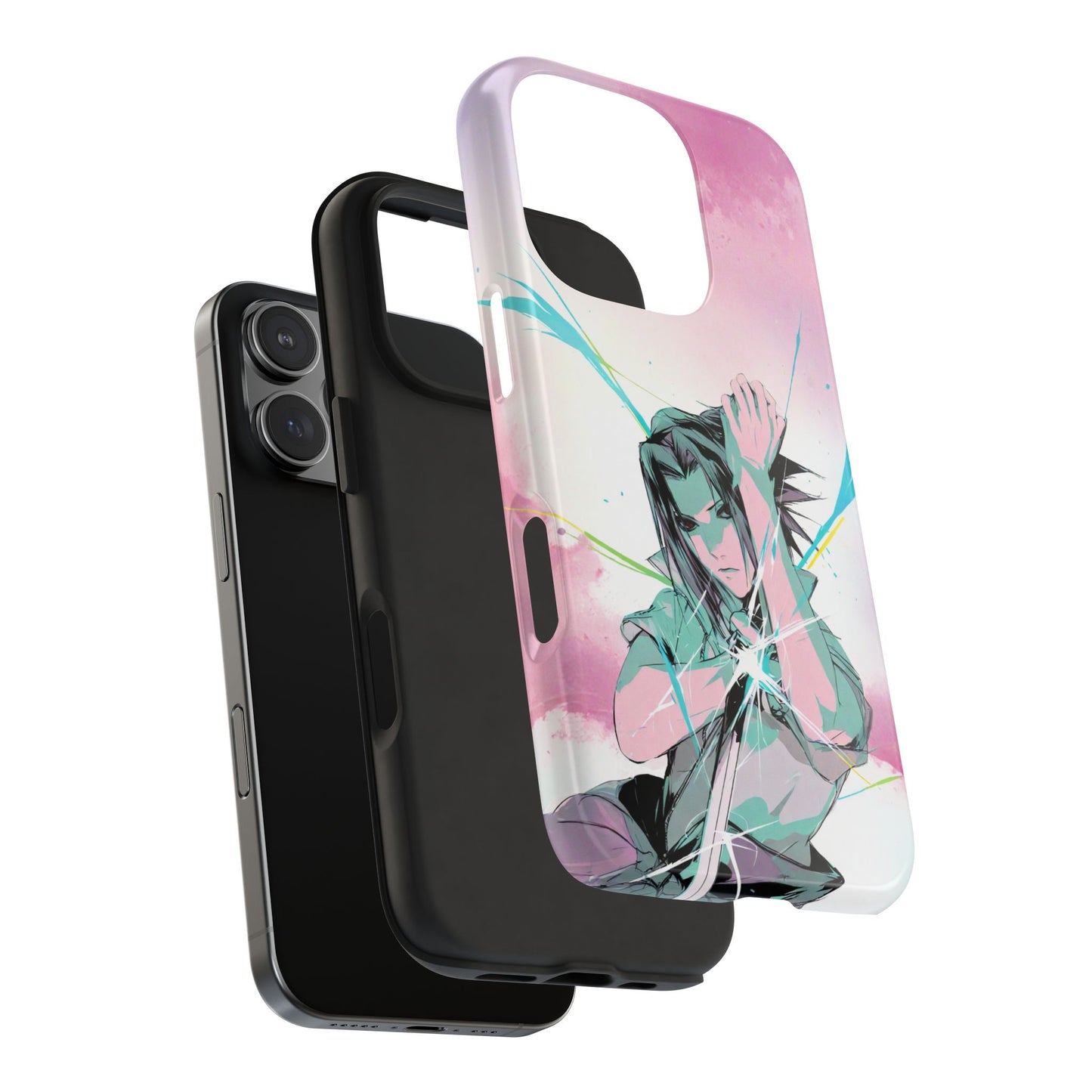 Sasuke Uchiha Strikes - Naruto Anime iPhone Cases