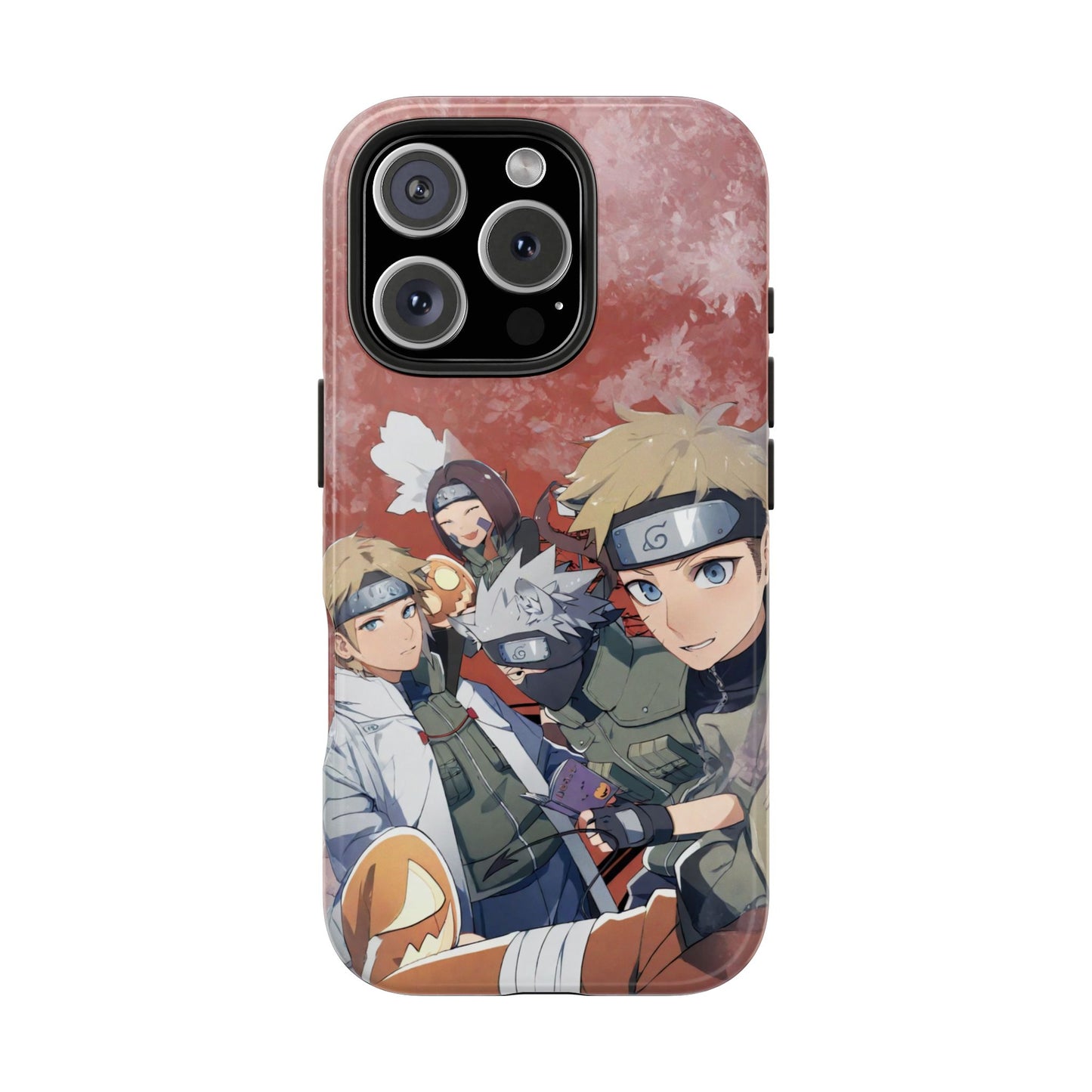 Pumpkin Halloween Rin Nohara Kakashi Hatake Minato Namikaze Naruto Uzumaki Anime Naruto Anime Halloween iPhone Cases