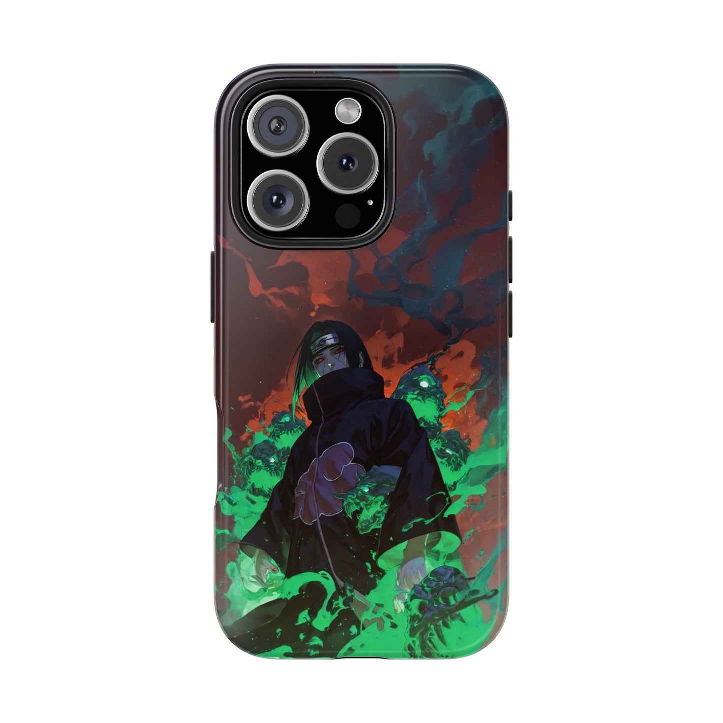 Itachi Uchiha Neon Glow - Naruto Anime iPhone Cases