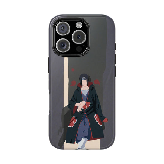Minimalist Black Hair Uchiha Clan Akatsuki Itachi Uchiha Anime Naruto iPhone Cases