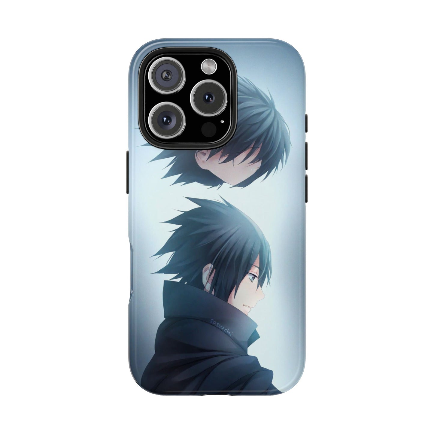 Black Hair Sasuke Uchiha Anime Naruto iPhone Cases