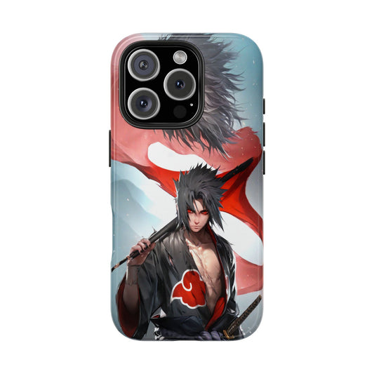 Naruto's Sasuke Uchiha Akatsuki Sharingan iPhone Cases
