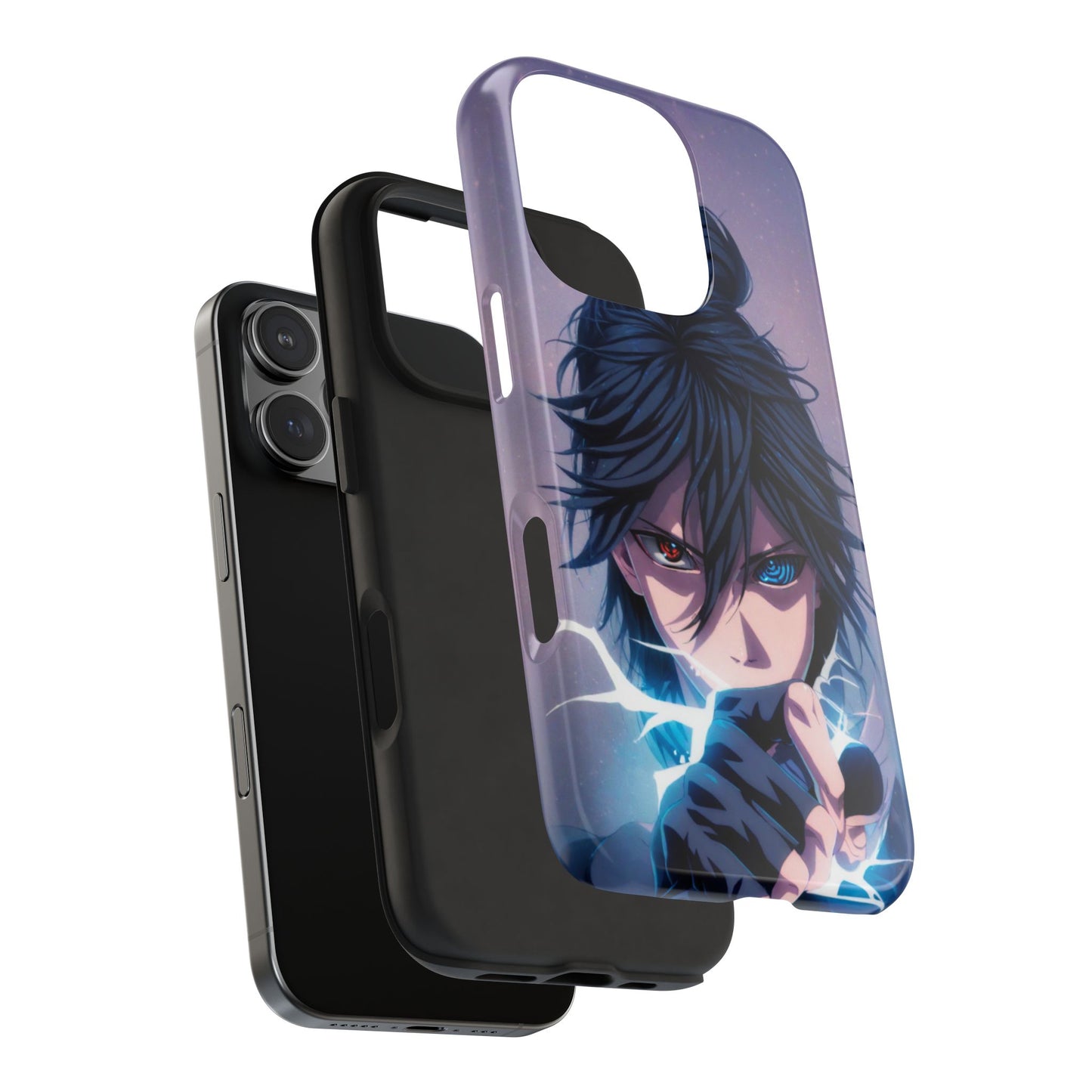 Black Hair Rinnegan Sharingan Sasuke Uchiha Anime Naruto iPhone Cases