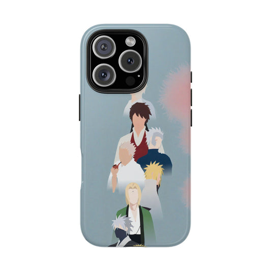 Tsunade Hashirama Senju Tobirama Senju Hiruzen Sarutobi Minato Namikaze Kakashi Hatake Naruto Uzumaki Anime Naruto iPhone Cases