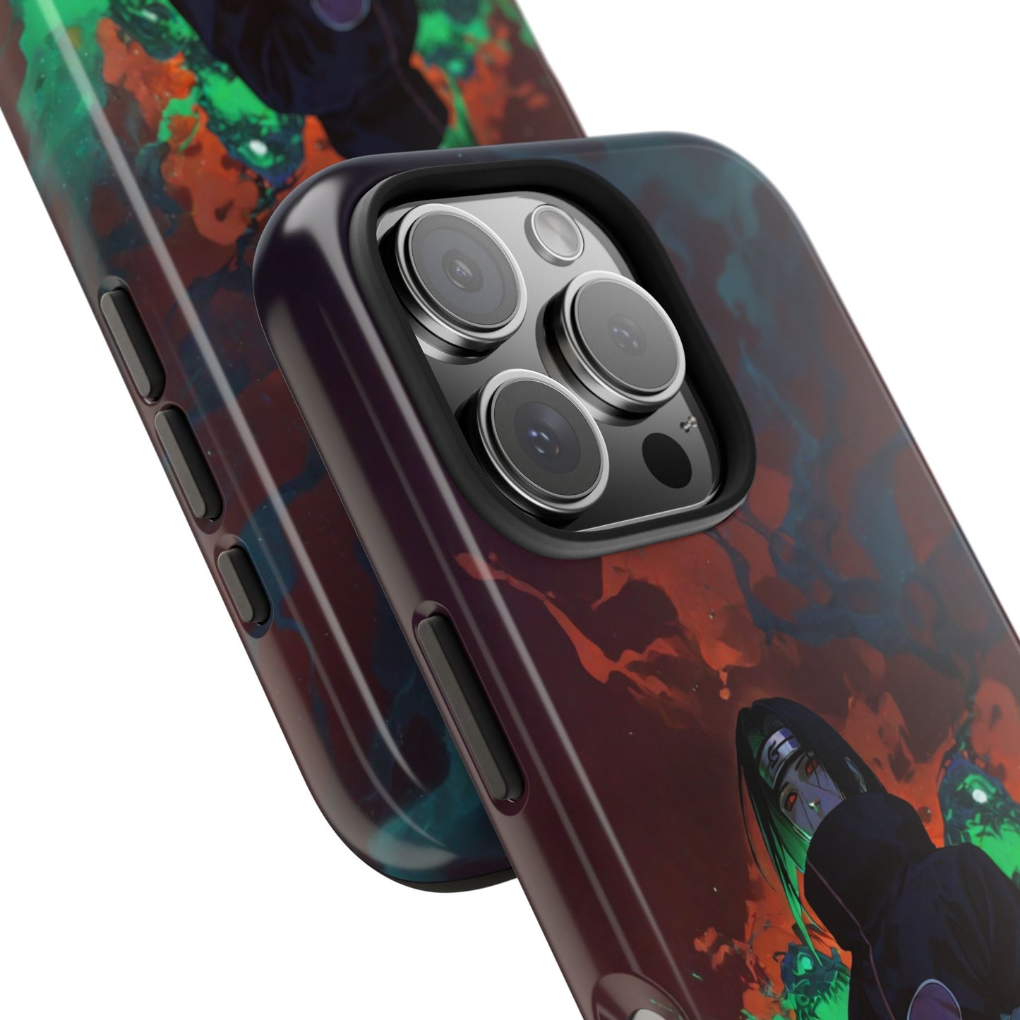 Itachi Uchiha Neon Glow - Naruto Anime iPhone Cases