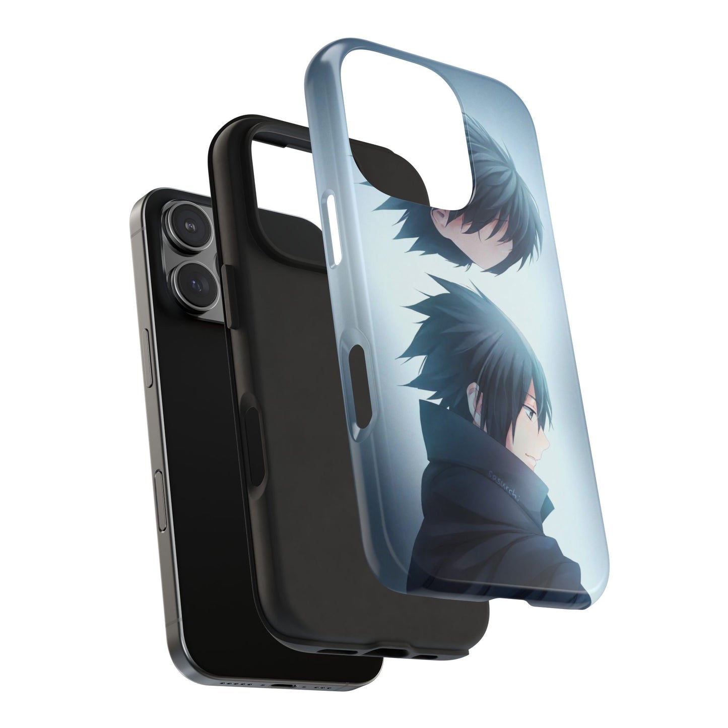 Black Hair Sasuke Uchiha Anime Naruto iPhone Cases