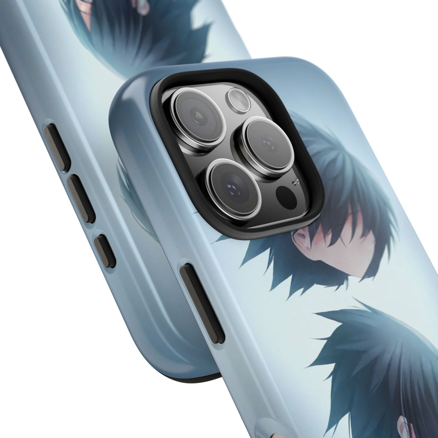 Black Hair Sasuke Uchiha Anime Naruto iPhone Cases