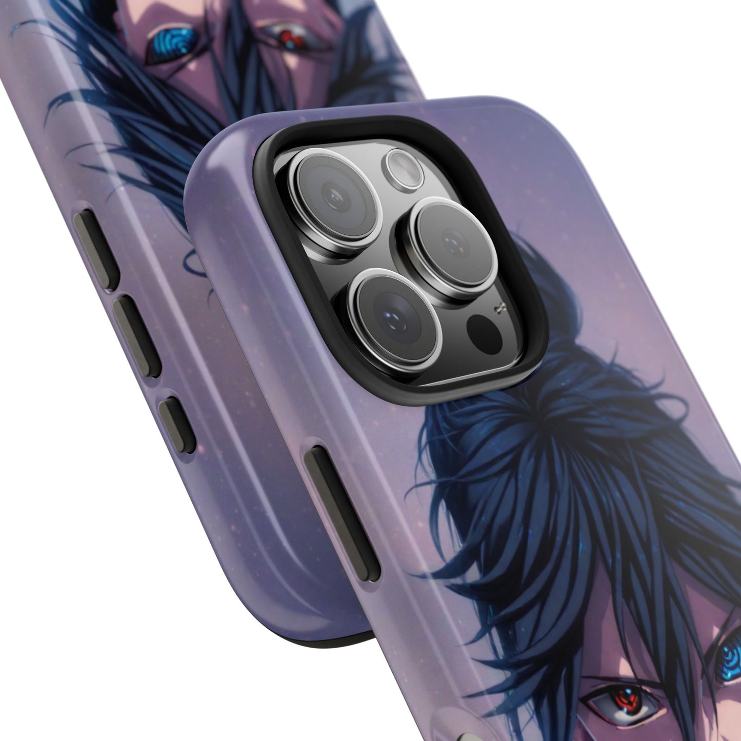Black Hair Rinnegan Sharingan Sasuke Uchiha Anime Naruto iPhone Cases