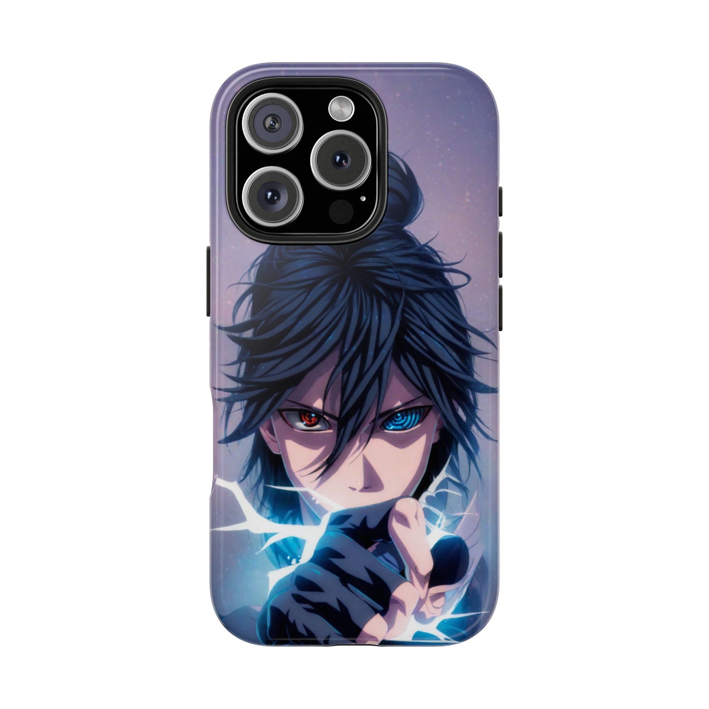 Black Hair Rinnegan Sharingan Sasuke Uchiha Anime Naruto iPhone Cases